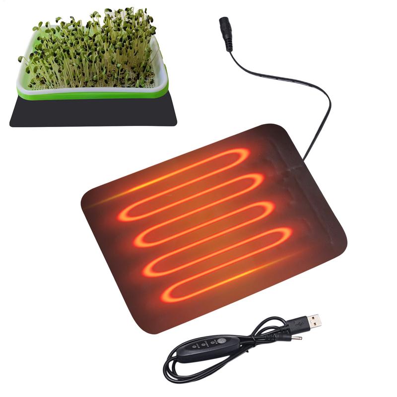 Seedling Heat Pad - 苗ヒートマット屋内植物発芽防水加熱パッド繁殖スターターマット 8.5 ワット 45-50 度調整可能な温度