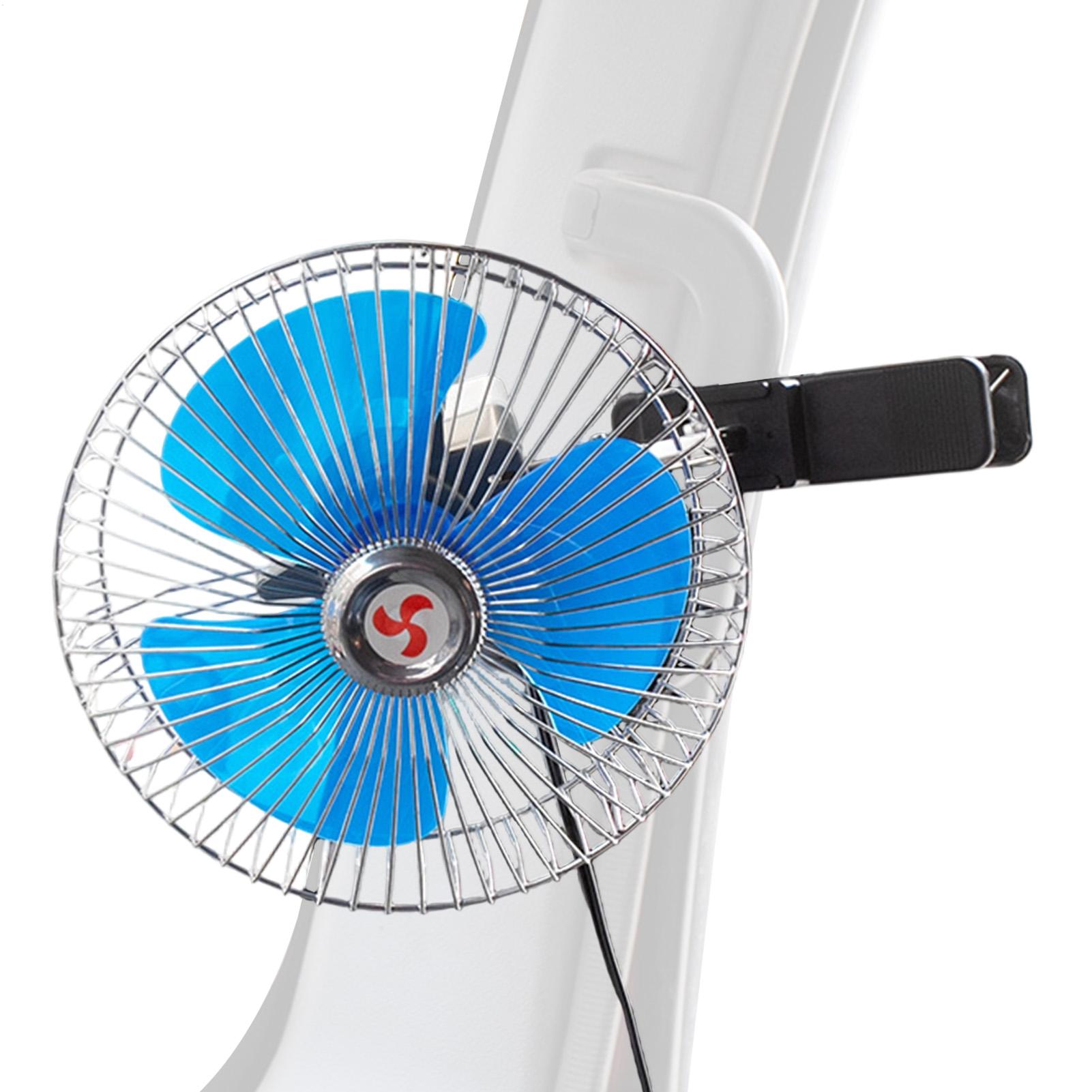 Oscillating Fan Clip - 車冷却ファン 24V 自動振動車両クリップファン自動振動車冷却ツール自動車トラックセダン SUV RV 用