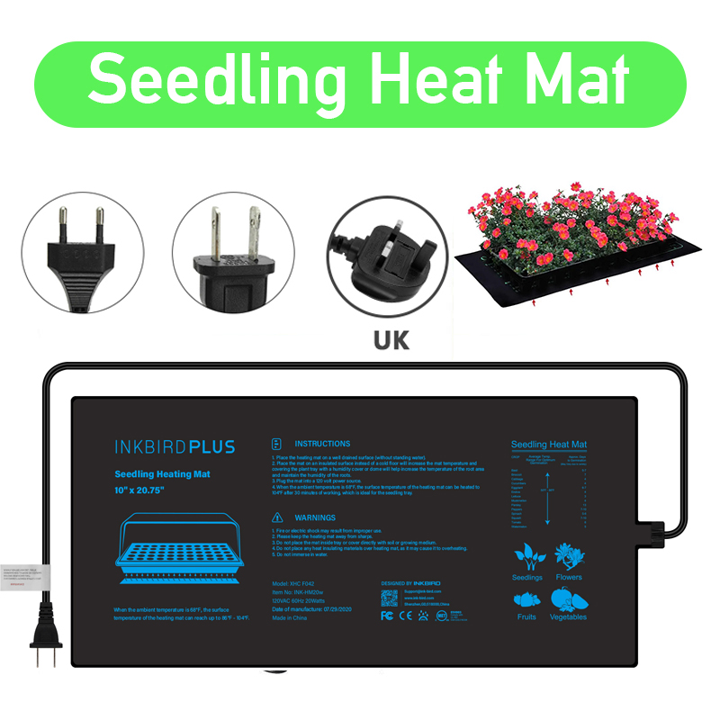 Seedling Heat Pad - 苗用防水種子マット,20.75x10cm,EU/us/uk/UE,種子,発芽,starter用