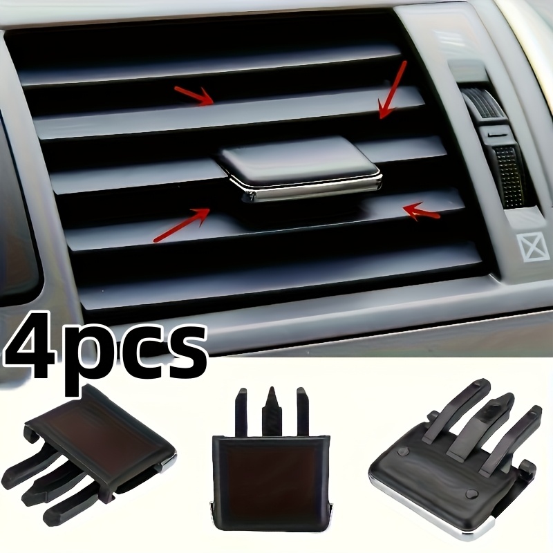 Oscillating Fan Clip - 4個セット、車のダッシュボードエアコン吹き出し口ファンブレード、冷風吹き出し口用振動ファンブレードクリップに適しています、電池は含まれていません。