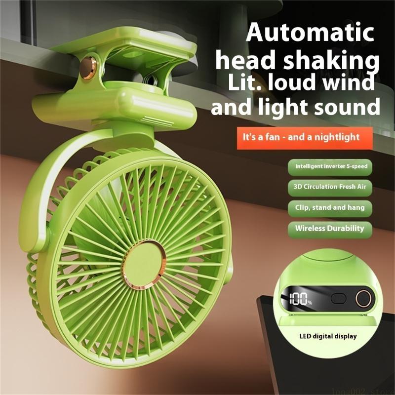 D0AB 調節可能なクリップオンミニファン USB 充電式静 - Oscillating Fan Clip のレビューと価格