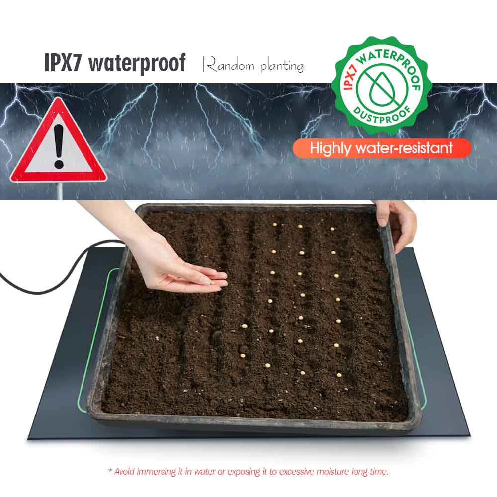 防水爬虫類加熱マット,7〜100W,16〜40 ℃ の植物加 - Seedling Heat Pad のレビューと価格