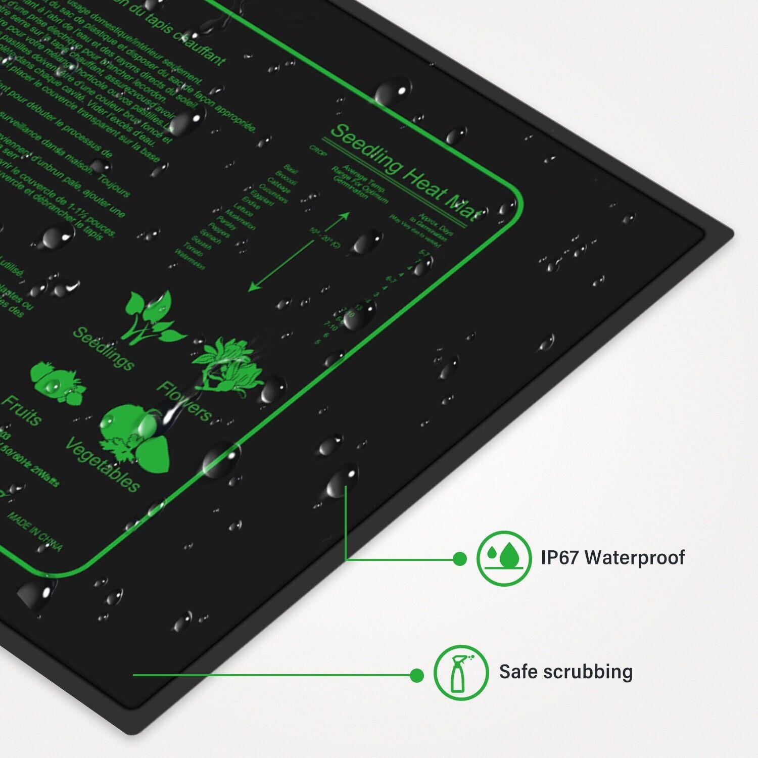 LERWAY 21W 苗床用ヒートマット EUプラグ 室内温 - Seedling Heat Pad のレビューと価格
