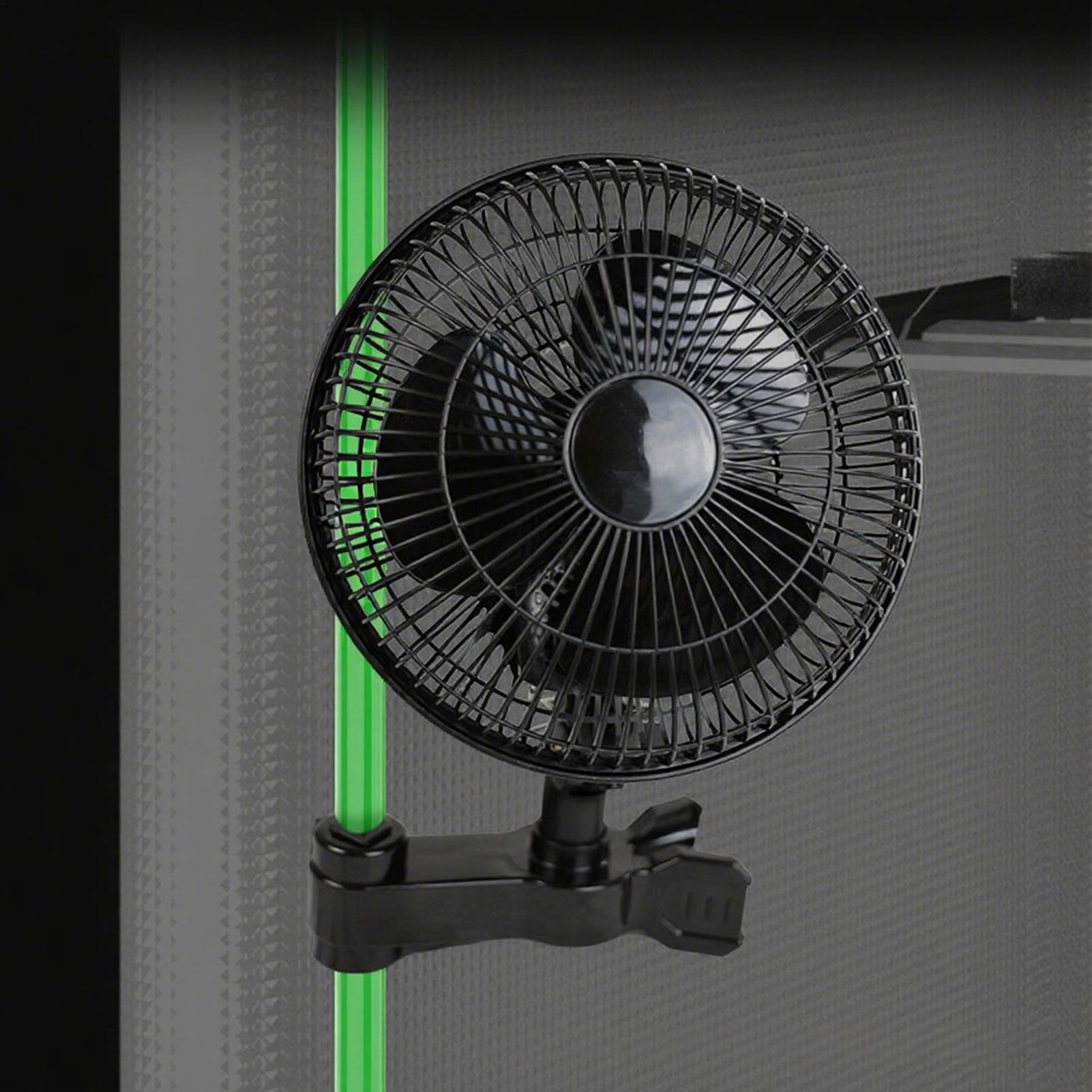 グロウテントクリップファン 静音クリップオンファン 植物成長 - Oscillating Fan Clip のレビューと価格