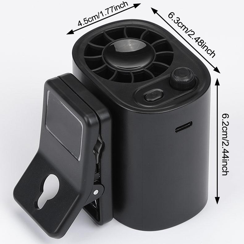 傘用ポータブルクリップオンファン、LEDディスプレイ360度 - Oscillating Fan Clip のレビューと価格