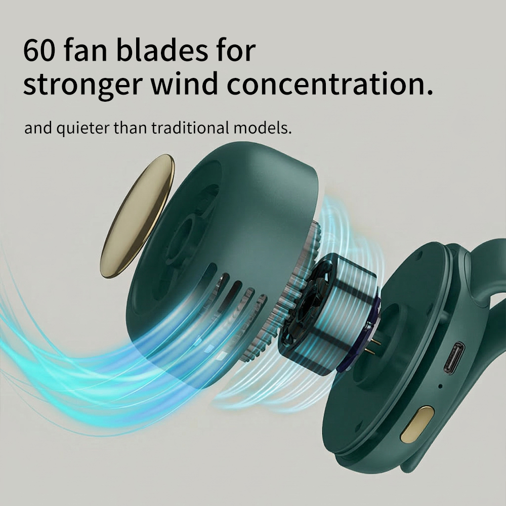 ポータブルネックウエストファン ミニクリップファン 電動エア - Oscillating Fan Clip のレビューと価格