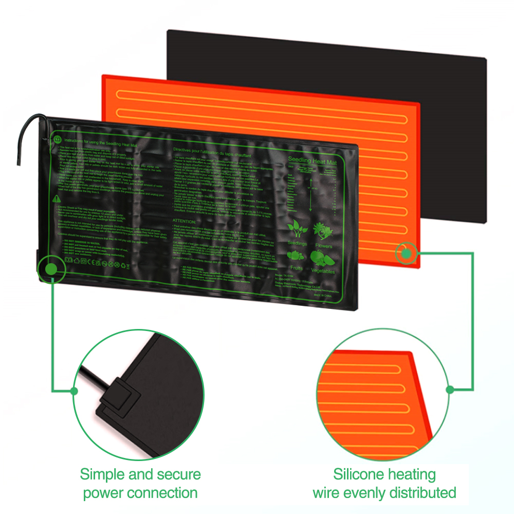 苗加熱パッド3サイズ防水種子植物発芽再現クローニングスタータ - Seedling Heat Pad のレビューと価格