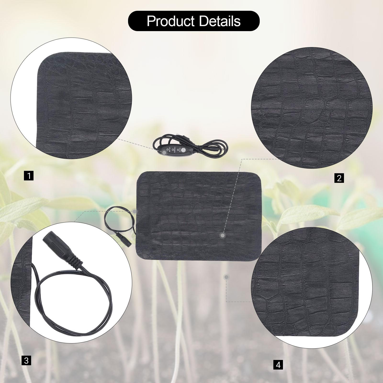 水耕栽培用ヒートマット、苗の育成用、防水、温度調節可能なパッ - Seedling Heat Pad のレビューと価格