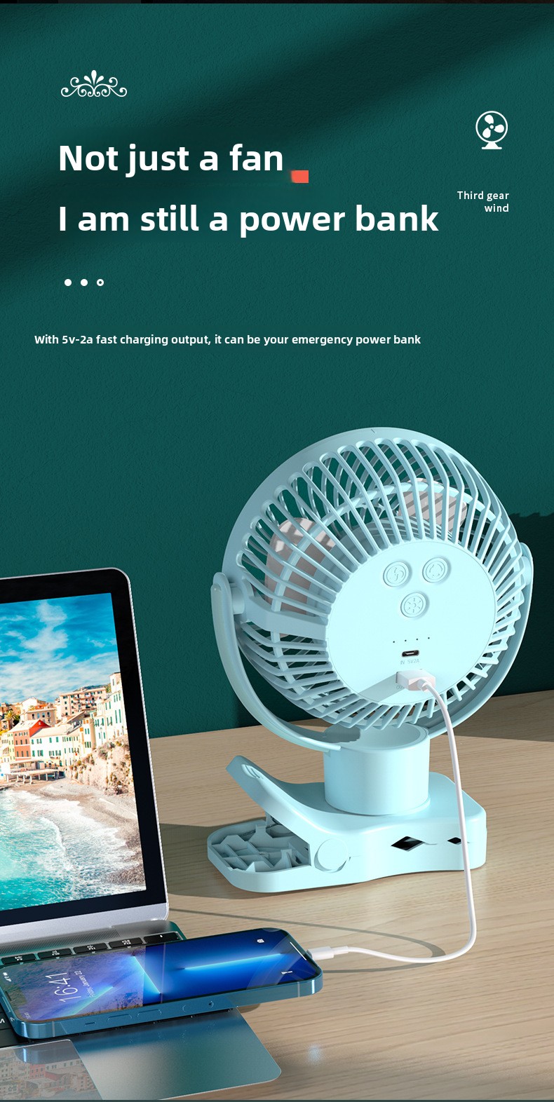 振動クリップオンファン、寮のオフィス用ナイトライト、アロマセ - Oscillating Fan Clip のレビューと価格