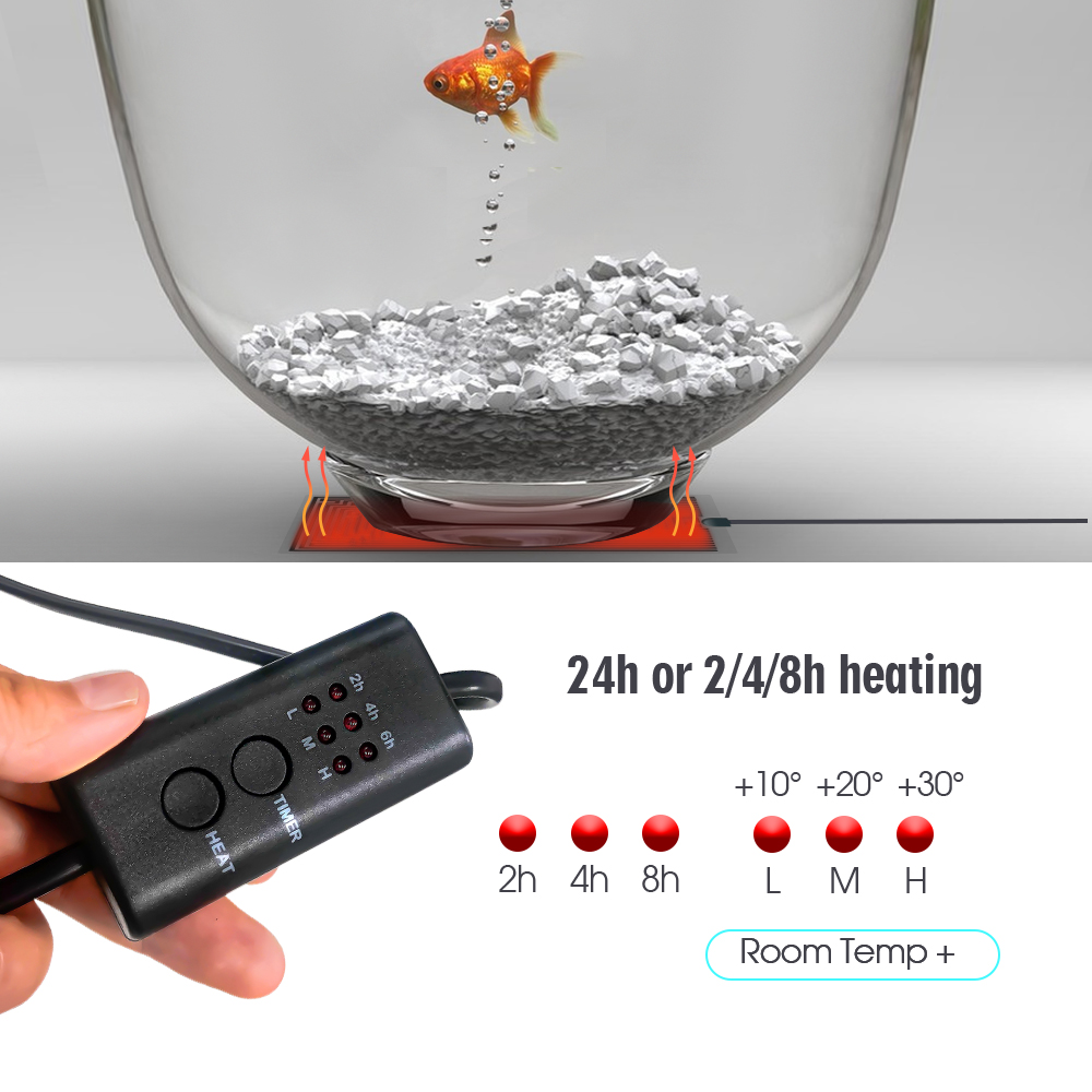 爬虫類用の調整可能な温度コントローラー,加熱パッド,EUプラ - Seedling Heat Pad のレビューと価格