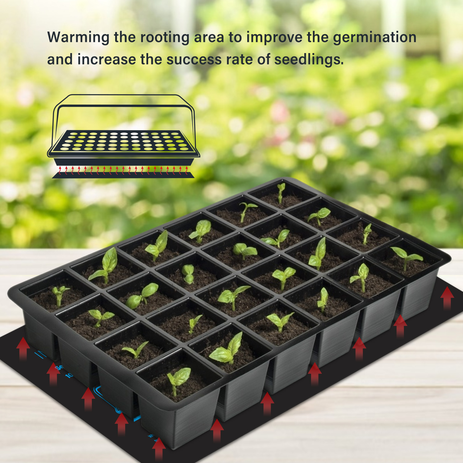 苗用防水種子マット,20.75x10cm,EU/us/uk/ - Seedling Heat Pad のレビューと価格