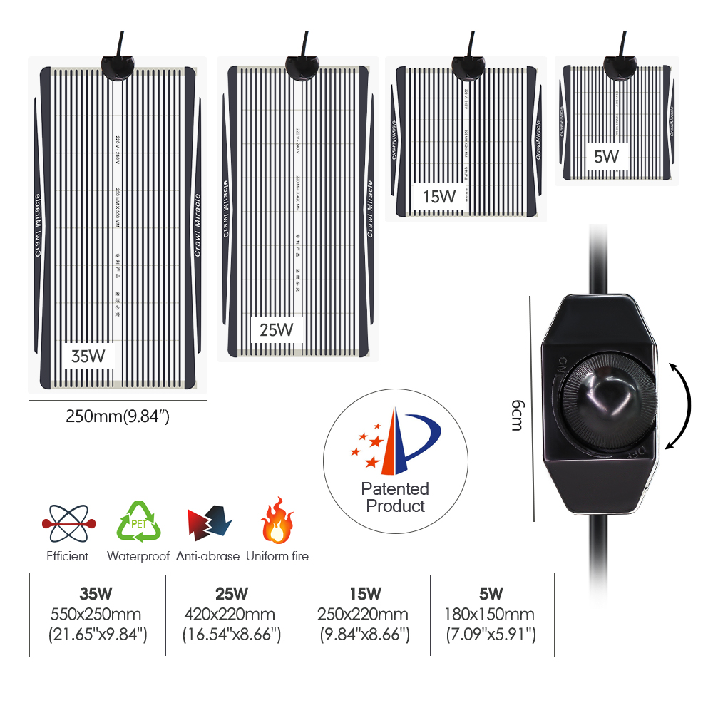 EU/AU/UK/US グラフェン素材 高速熱伝導素材 動物 - Seedling Heat Pad のレビューと価格