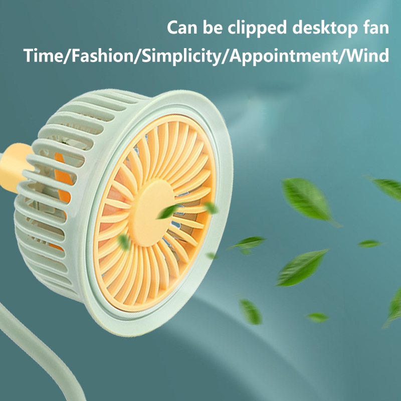 USB充電式クリップオン小型扇風機360 °   調整可能な - Oscillating Fan Clip のレビューと価格