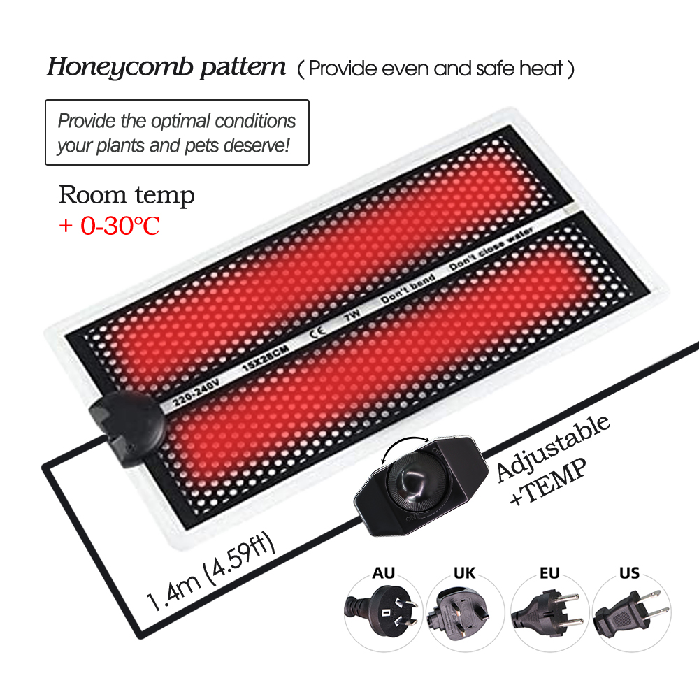 温度調節付きの庭の苗加熱パッド、暖かい農業機器、tortoi - Seedling Heat Pad のレビューと価格